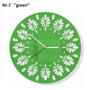 Elegante orologio da parete Verde