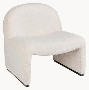 Poltrona imbottita in bouclé Bassilla
