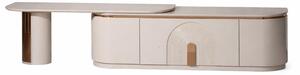 Mobile TV beige in legno con ante scorrevoli - Mobile TV