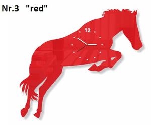Orologio da parete da soggiorno Cavallo Rosso