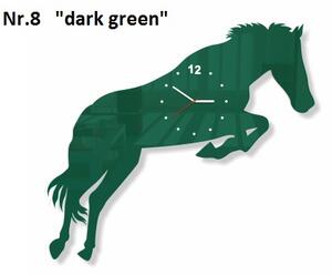 Orologio da parete da soggiorno Cavallo Verde scuro