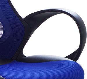Sedia da ufficio Tessuto a rete blu Girevole Meccanismo di inclinazione Sedile regolabile in altezza Schienale ergonomico Beliani