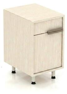 Comodino beige, mobile contenitore a parete, arredamento da ufficio esclusivo