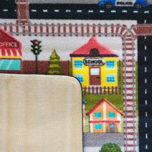 Tappeto colorato per bambini con motivo della città Larghezza: 200 cm | Lunghezza: 290 cm