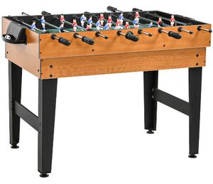 HOMCOM Tavolo da Gioco Multifunzione 4 in 1 con Calcio Balilla Biliardo Ping Pong e Hockey da Tavolo per Famiglie e Amici 107x61x84cm |Aosom