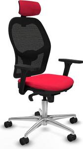 Sedia da ufficio con poggiatesta Jorquera Piqueras y Crespo 3D086N2 Rosso