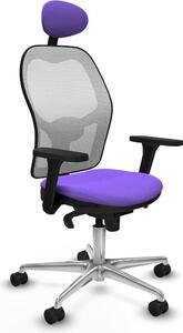 Sedia da ufficio con poggiatesta Jorquera Piqueras y Crespo 3D086N1 Viola