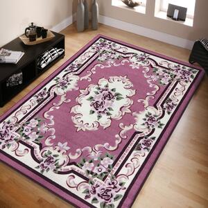 Bellissimo tappeto rosa con motivo floreale Larghezza: 120 cm | Lunghezza: 170 cm