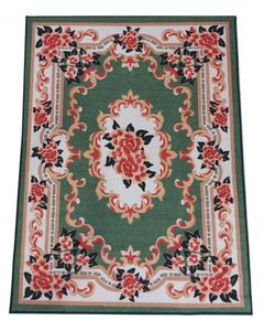 Bellissimo tappeto verde con motivo floreale Larghezza: 80 cm | Lunghezza: 150 cm