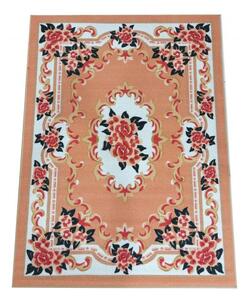 Bellissimo tappeto arancione con motivo floreale Larghezza: 120 cm | Lunghezza: 170 cm
