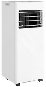 HOMCOM Condizionatore portatile 9000 BTU/H 3 in 1 raffreddamento ventilatore deumidificatore timer 24H e telecomando bianco | Aosom Italy