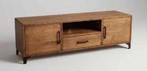 Mobile TV in legno, stile vintage, design industriale, ideale per l'arredamento del soggiorno