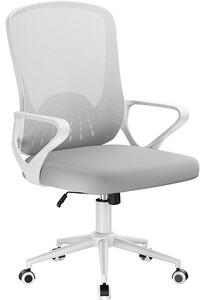 Sedia da ufficio ergonomica X24F00K168, cuscino imbottito, grigia