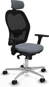 Sedia da ufficio con poggiatesta Jorquera Piqueras y Crespo 3D086N2 Grigio