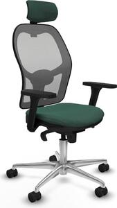 Sedia da ufficio con poggiatesta Jorquera Piqueras y Crespo 3D086N2 verde