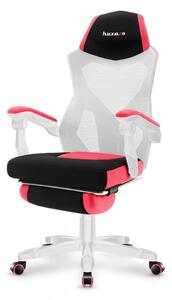 Sedia gaming ergonomica rosa con poggiapiedi COMBAT 3.0