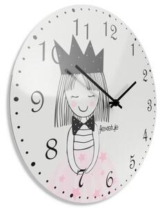 Simpatico orologio da parete per bambini con principessa