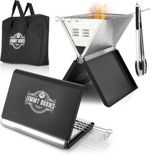 Famanu Campinggrill, griglia pieghevole in acciaio inossidabile, design compatto per 2-4 persone