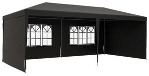Outsunny Tenda da giardino 6x3 m con 4 pareti laterali 2 finestre visibili Gazebo da esterno per feste eventi Grigio | Aosom Italy