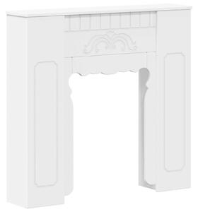 VidaXL Cornice per camino, bianca, 93 x 20 x 89 cm, realizzata in materiale composito di legno