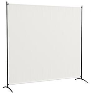 Outsunny Paravento Esterno a Pannello Singolo, Separatore di Ambiente di 180H cm con Protezione UV30+, Beige | Aosom Italy