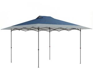 Outsunny Gazebo ca. 4x4 m Impermeabile Stabile Resistente all'inverno Pop-up pieghevole con chiusura in un passaggio Protezione UV50+ | Aosom Italy