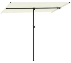 Outsunny Ombrellone 180 gradi rotante Altezza regolabile Ombrellone da giardino con palo in alluminio 150x205cm Beige | Aosom Italy