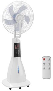 HOMCOM Ventilatore a colonna con nebulizzazione d'acqua, oscillazione 75°, 3 velocità, 3 modalità, Bianco | Aosom Italy