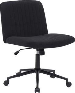 Sedia da ufficio - Sedia ergonomica girevole - Regolabile in altezza e girevole a 360 gradi | Colore: Nero | Materiale: Polvere
