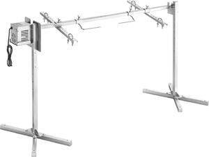 Griglia girarrosto, AC220-240V Kit griglia girarrosto elettrica a 8 livelli di altezza, kit griglie girarrosto per barbecue con capacità di carico di 88 libbre, motore da 38 W, kit per grigliare automatici in acciaio inossidabile per feste