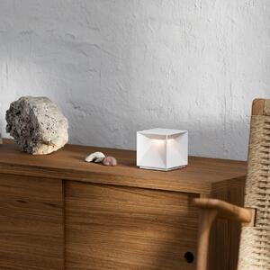 Sigor LED lampada da tavolo ricaricabile Nutalis IP54 a forma di cubo Flex Mood 2700/2200K bianco neve