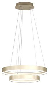 Lampadario moderno top light malika 1216 s2 oc led cct switch 9424lm oro - Top Light