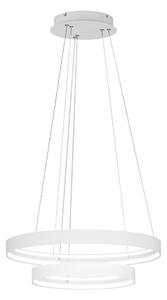 Lampadario moderno top light malika 1216 s2 bi led cct switch 9424lm bianco - Top Light