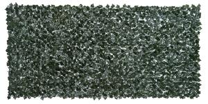 Outsunny Edere Finte, Siepe Artificiale 150x300 cm in PE Anti-UV, Siepe Finta per Recinzioni con Foglie, Verde Scuro