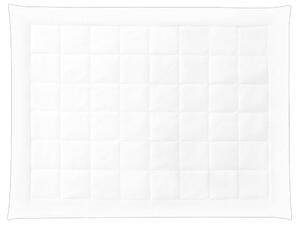 Piumino in cotone Japara bianco misura singola 155 x 220 cm trapuntato biancheria da letto camera da letto Beliani