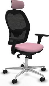 Sedia da ufficio con poggiatesta Jorquera Piqueras y Crespo 3D086N2 Rosa