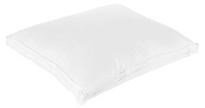 Set di 2 cuscini per letto in cotone bianco piumino d'anatra e piume 50 x 60 cm alto medio morbido Beliani