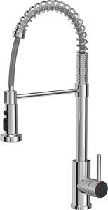 Miscelatore da cucina QUADRON 360°, ALICE SteelQ, colore: cromo, altezza: 52,5 cm, miscelatore da cucina in acciaio inox, rubinetto da cucina