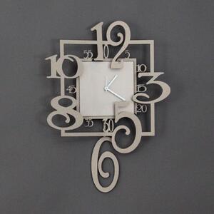 Arti e Mestieri Orologio da parete a pendolo Amos Metallo Beige Orologi a Pendolo,Orologi di Design,Orologi Grandi Dimensioni,Orologi Moderni Orologi da Parete per Soggiorno,Orologi da Parete per Ufficio
