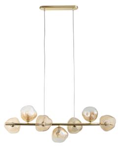 Brilagi - Lampadario a sospensione VULCANO su cavo 7xG9/8W/230V dorato/beige fumé