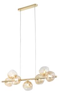 Brilagi - Lampadario a sospensione VULCANO su cavo 7xG9/8W/230V dorato/beige fumé