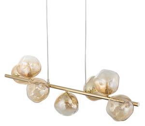 Brilagi - Lampadario a sospensione VULCANO su cavo 7xG9/8W/230V dorato/beige fumé