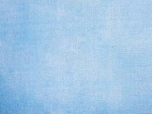 Moderno Tappeto da Soggiorno Rettangolare in Viscosa 160 x 230 cm Azzurro Beliani