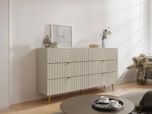 Comò 6 cassetti Beige - NORSIM di PASCAL MORABITO