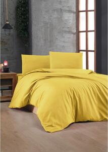 Biancheria da letto gialla in cotone renforcé per letto matrimoniale 200x200 cm – Mijolnir