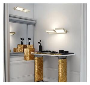 KUBI APPLIQUE PLAFONIERA DOPPIA ORIENTABILE BIEMISSIONE LED 38W LUCE CCT 3000K-4000K ALLUMINIO 3 COLORI