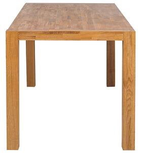 Tavolo da Pranzo in Legno di Quercia Chiaro in Stile Rustico 180 x 85 cm Beliani
