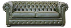 Divano Chesterfield in Pelle Primo Fiore Premium – Iconico, Finiture di Pregio