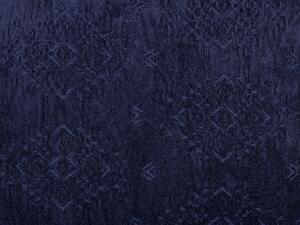Cuscino decorativo blu motivo geometrico 45 x 45 cm accessori per arredamento glamour vintage invecchiato Beliani