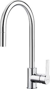 Miscelatore da cucina Smeg con leva e doccetta estraibile MID2CR 44,8 cm cromato